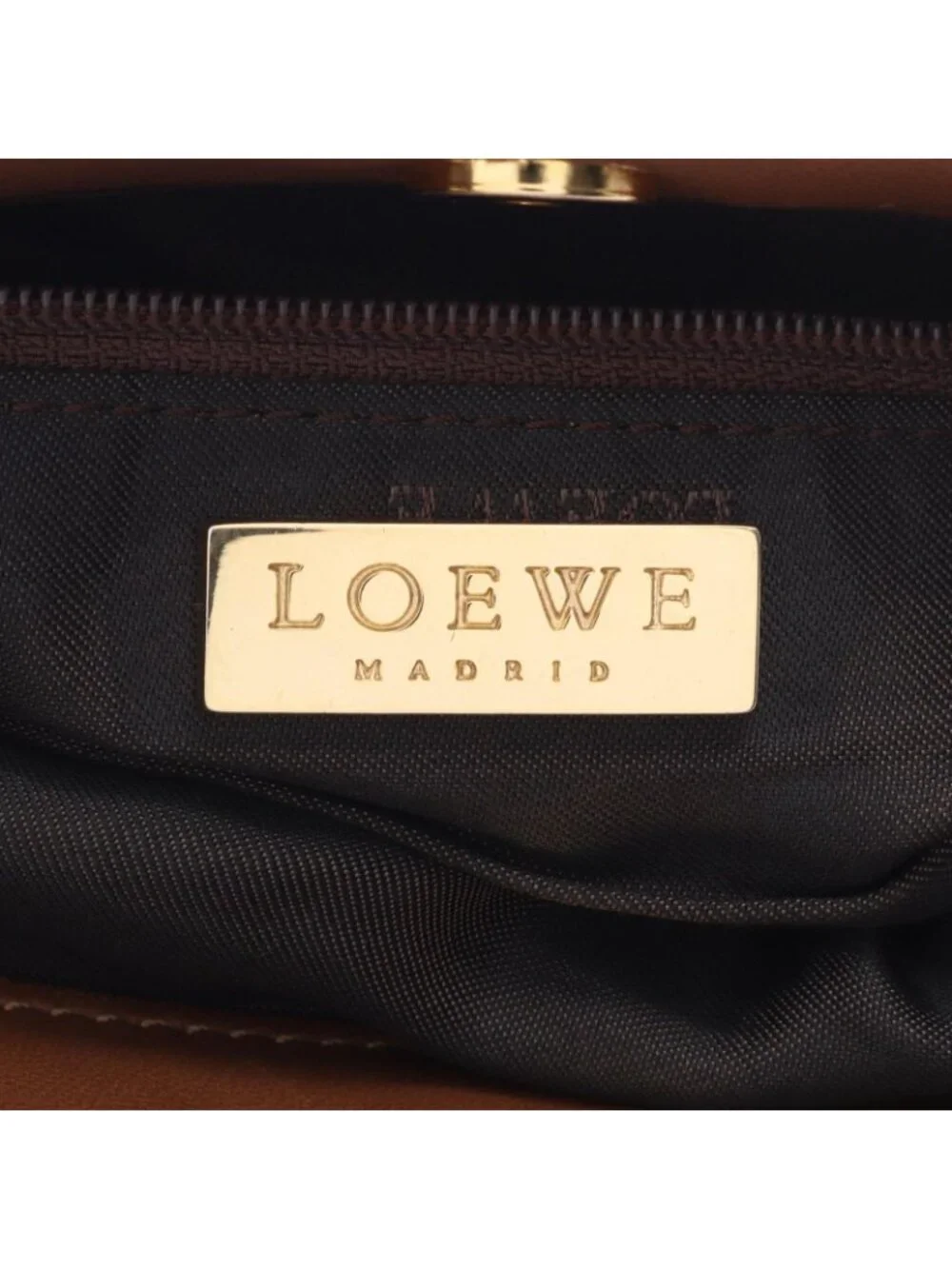 Loewe Shoulder Bag Anagram Brown Leather